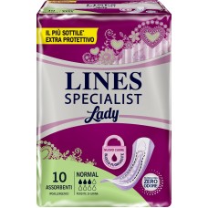 PANNOLONE SAGOMATO LINES SPECIALIST NORMAL 10 PEZZI
