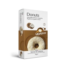 DONUTS GUSTO COCCO CON GLASSA CIOCCOLATO BIANCO 90 G