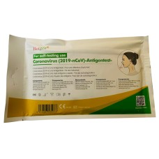 TEST ANTIGENICO RAPIDO COVID-19 HOTGEN AUTODIAGNOSTICO DETERMINAZIONE QUALITATIVA ANTIGENI SARS-COV-2 IN TAMPONI NASALI MEDIANTE IMMUNOCROMATOGRAFIA