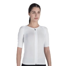 MAGLIA POSTURALE P+PERFECT ZIP UNISEX BIANCA 1