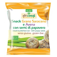 ALTRICEREALI SNACK SARACENO E AVENA CON SEMI DI PAPAVERO 35 G