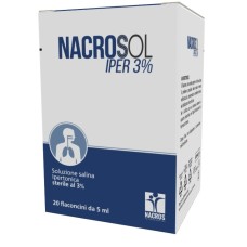 NACROSOL IPER 3% 20 FIALE FISIOLOGICHE 5 ML