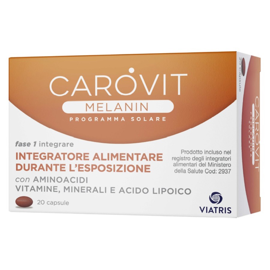 CAROVIT MELANIN PROGRAMMA SOLARE 20 CAPSULE