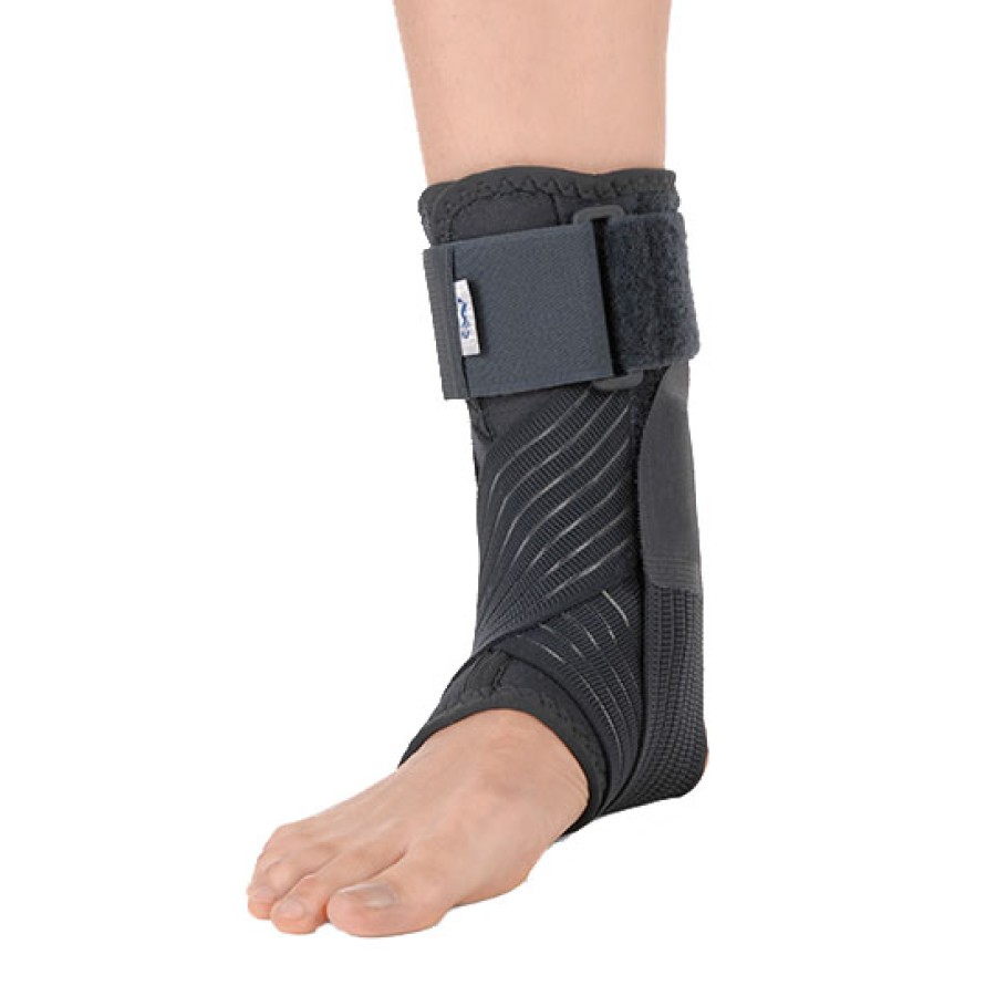 CAVIGLIERA STABILIZZANTE CON BENDAGGIO A 8 FUNZIONALE GRIGIO MEDIUM