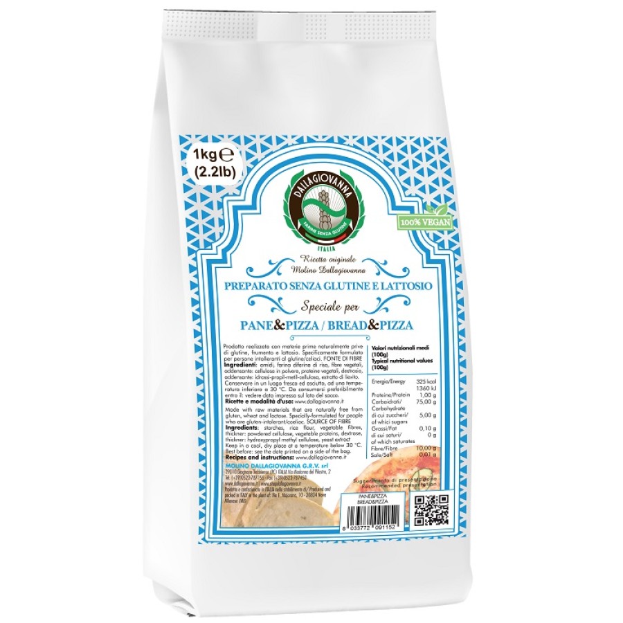 PREPARATO SPECIALE PER PANE E PIZZA SENZA LATTOSIO 1 KG