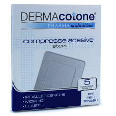 COMPRESSA ADESIVA DERMACOTONE 10X8CM 5 PEZZI