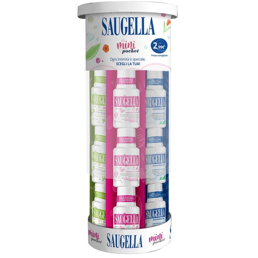 SAUGELLA EXPO PROMO POCKET II CVS 2022 SAUGELLA UOMO 100 ML+SAUGELLA GIRL 100 ML+SAUGELLA DERMOLIQUIDO 100 ML+SAUGELLA POLIGYN 100 ML+SAUGELLA ATTIVA 100 ML+SAUGELLA YOUFRESH 100ML