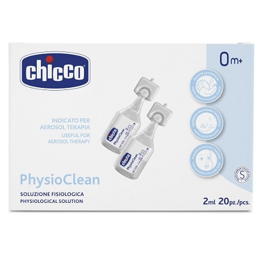 SOLUZIONE FISIOLOGICA PER AEROSOL CHICCO PHYSIOCLEAN 20 X 2 ML