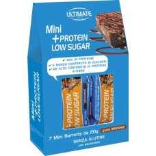 ULTIMATE MINI +PROTEIN LOW SUGAR BROWNIE 7 PEZZI DA 20 G