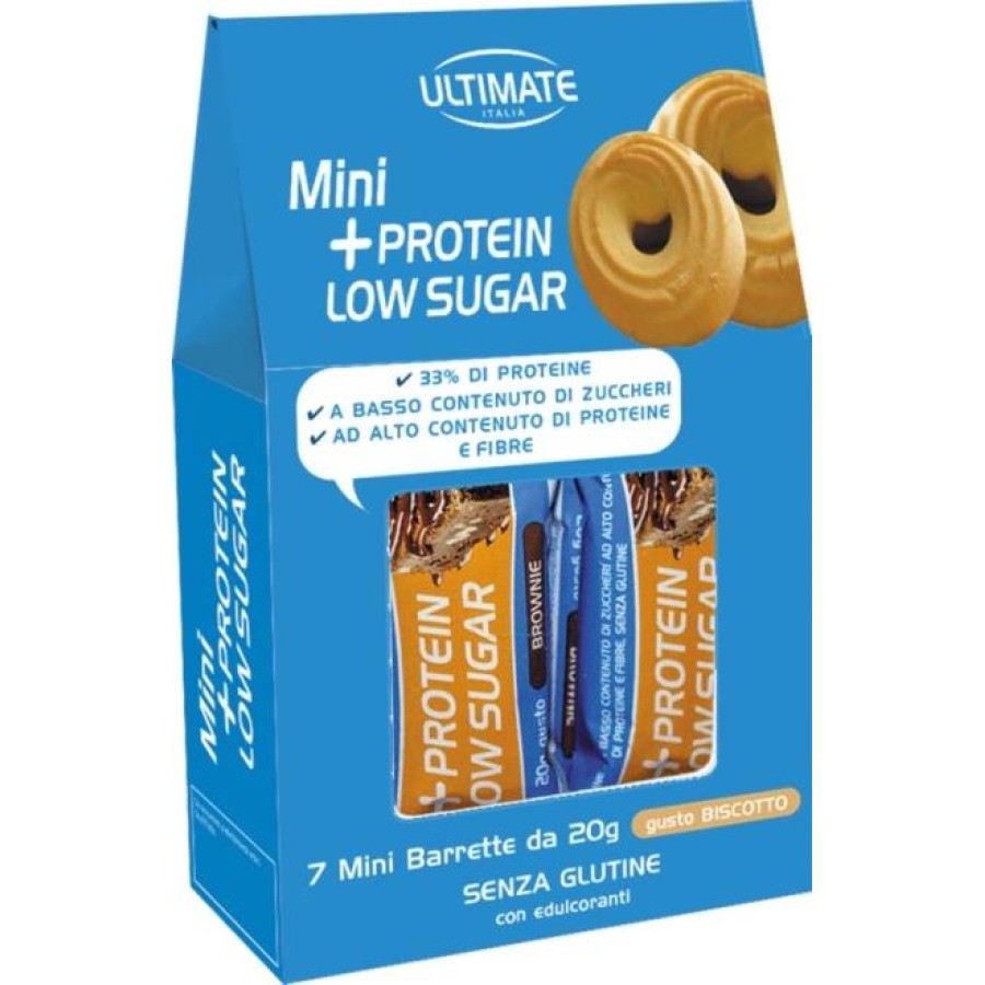 ULTIMATE MINI +PROTEIN LOW SUGAR BISCOTTO 7 PEZZI DA 20 G