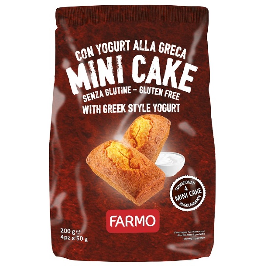 FARMO MINI CAKE YOGURT ALLA GRECA MULTIPACCO 4 PEZZI DA 50 G