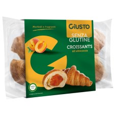 GIUSTO SENZA GLUTINE CROISSANT ALBICOCCA 4 PEZZI DA 80 G