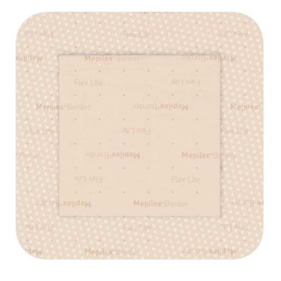 MEDICAZIONE IN SCHIUMA DI POLIURETANO MEPILEX BORDER FLEX LITE 4X5 CM 10 PEZZI