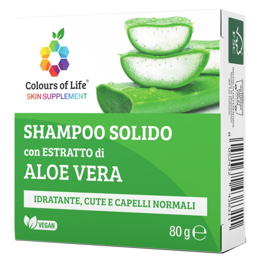 ALOE SHAMPOO SOLIDO 80 G COLOURS OF LIFE