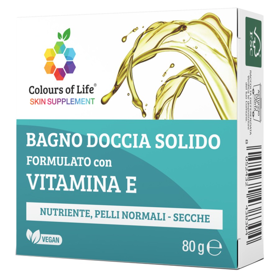 VITAMINA E BAGNO DOCCIA SOLIDO 80 G COLOURS OF LIFE