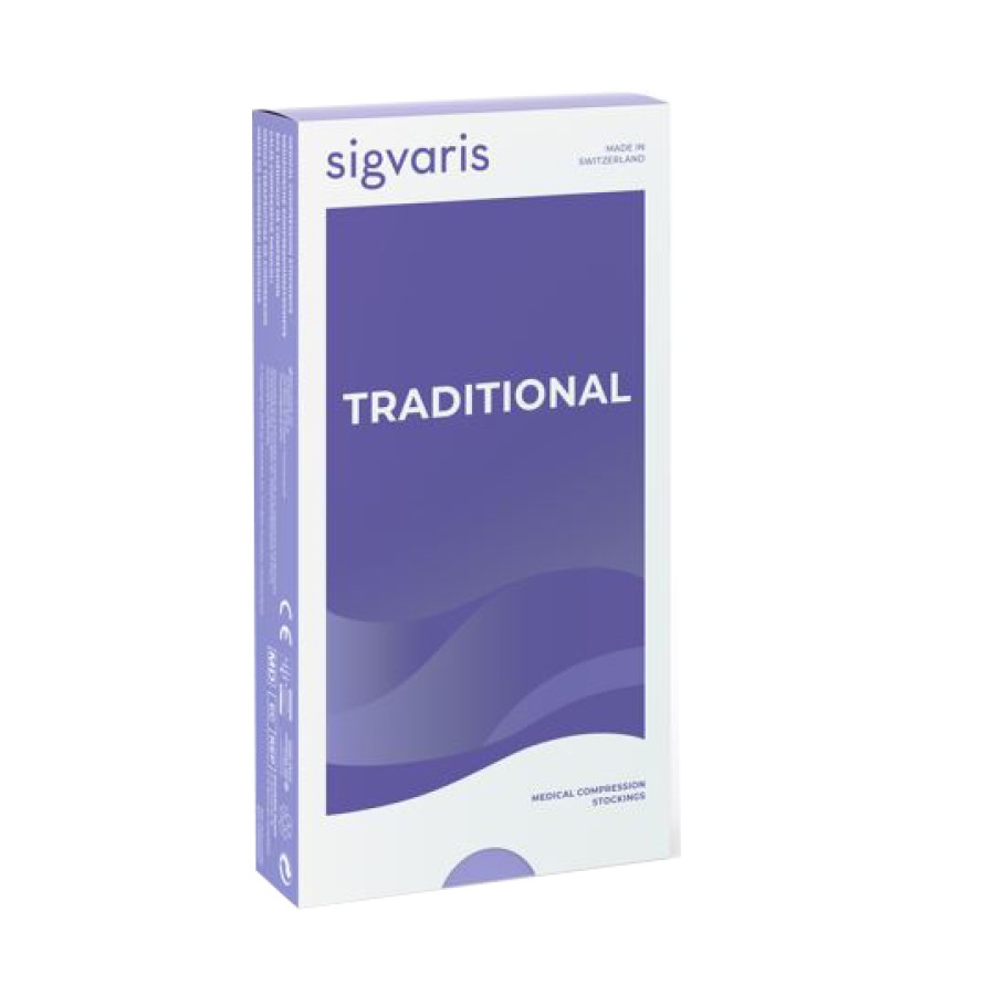 SIGVARIS TRADITIONAL 504 CCL2 MONOCOLLANT SINISTRO LUNGO BEIGE S PLUS