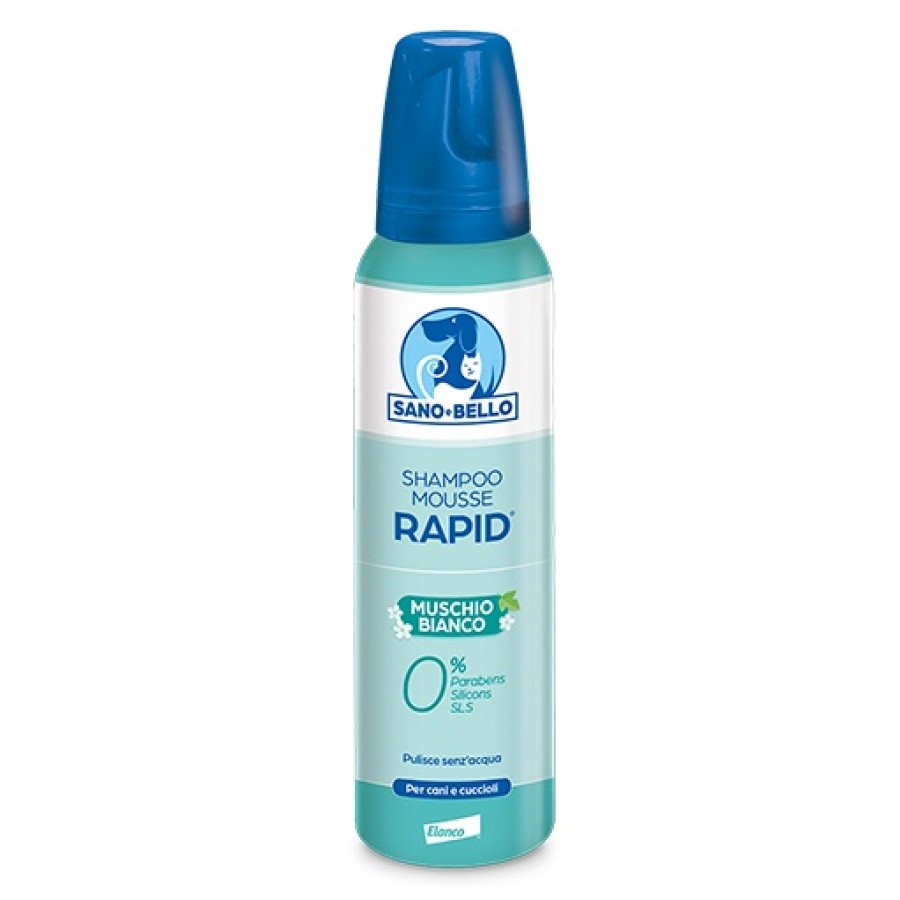 SANO E BELLO SHAMPOO MOUSSE RAPID NF MUSCHIO BIANCO 300 ML