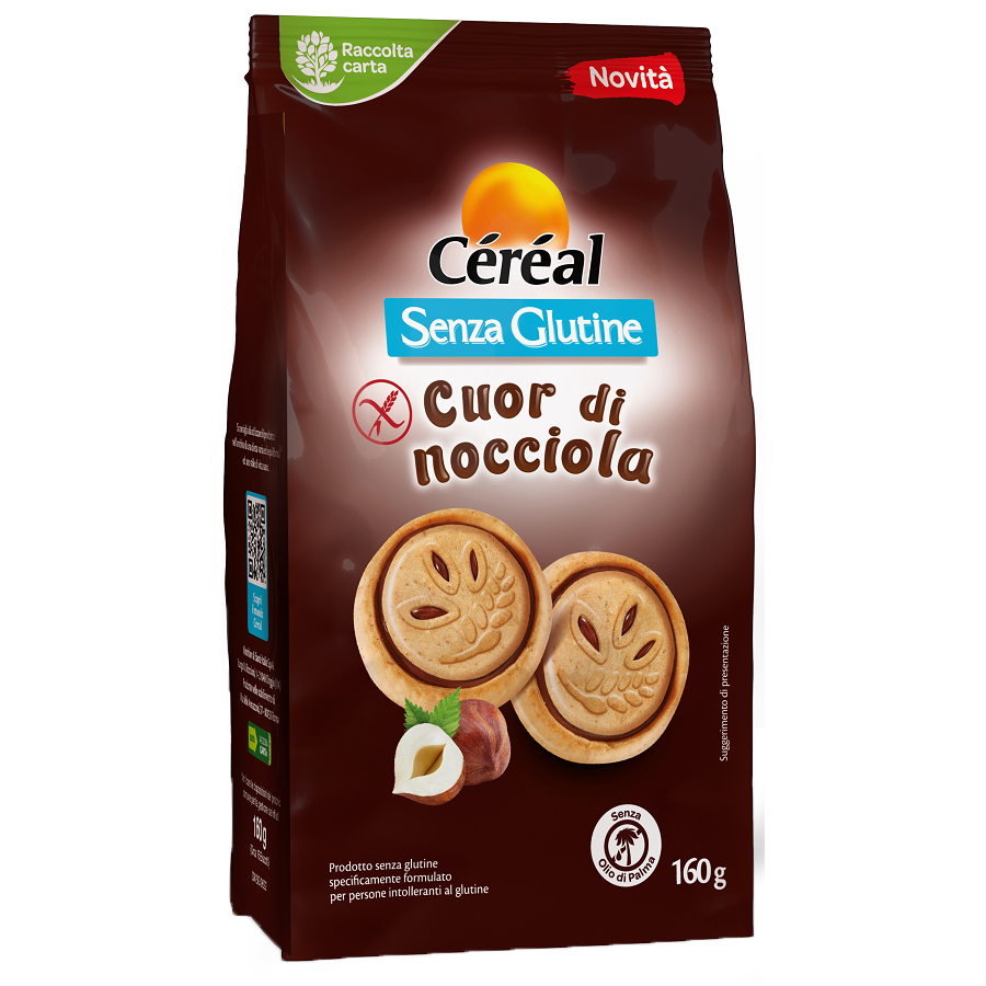 CEREAL SENZA GLUTINE CUOR DI NOCCIOLA 160 G