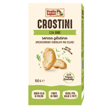 PUGLIA SAPORI CROSTINI SENZA GLUTINE CON ERBE DI PROVENZA 100 G