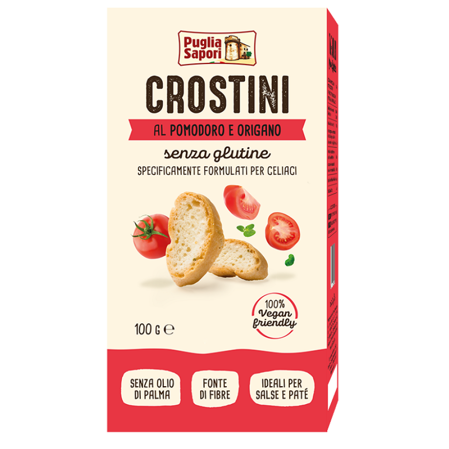 PUGLIA SAPORI CROSTINI AL POMODORO E ORIGANO 100 G