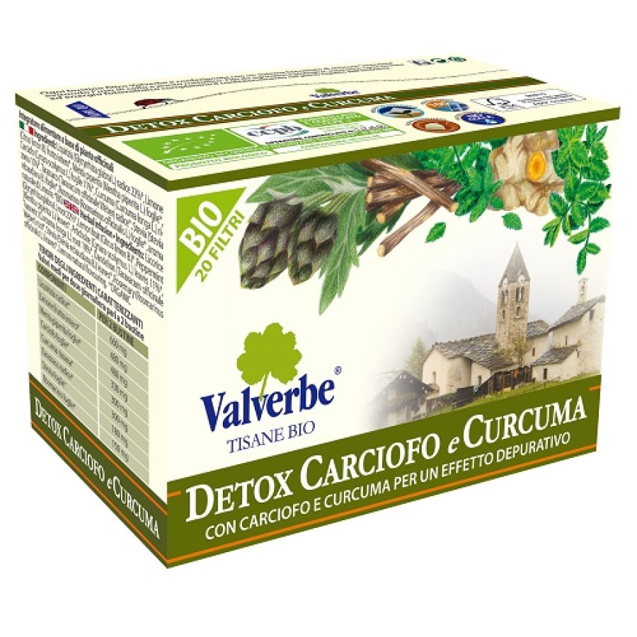 DETOX CARCIOFO CURCUMA 20 FILTRI