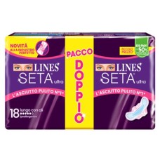 LINES SETA ULTRA ASSORBENTI LUNGO VP DWCT 18 PEZZI