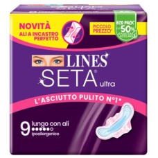 LINES SETA ULTRA ASSORBENTI LUNGO ALI DWCT 9 PEZZI