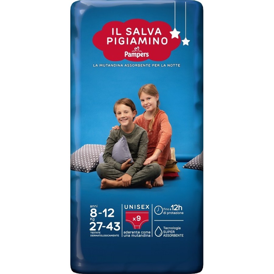 PANNOLINO PAMPERS BABYCARE SALVAPIGIAMINO L/XL 9 PEZZI