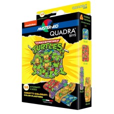 CEROTTO MASTER-AID QUADRA BOYS NINJA TURTLES ASSORTITI 18 PEZZI