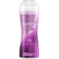 DUREX MASSAGE 2 IN 1 GEL MASSAGGIO CORPO E LUBRIFICANTE ALOE VERA 200 ML