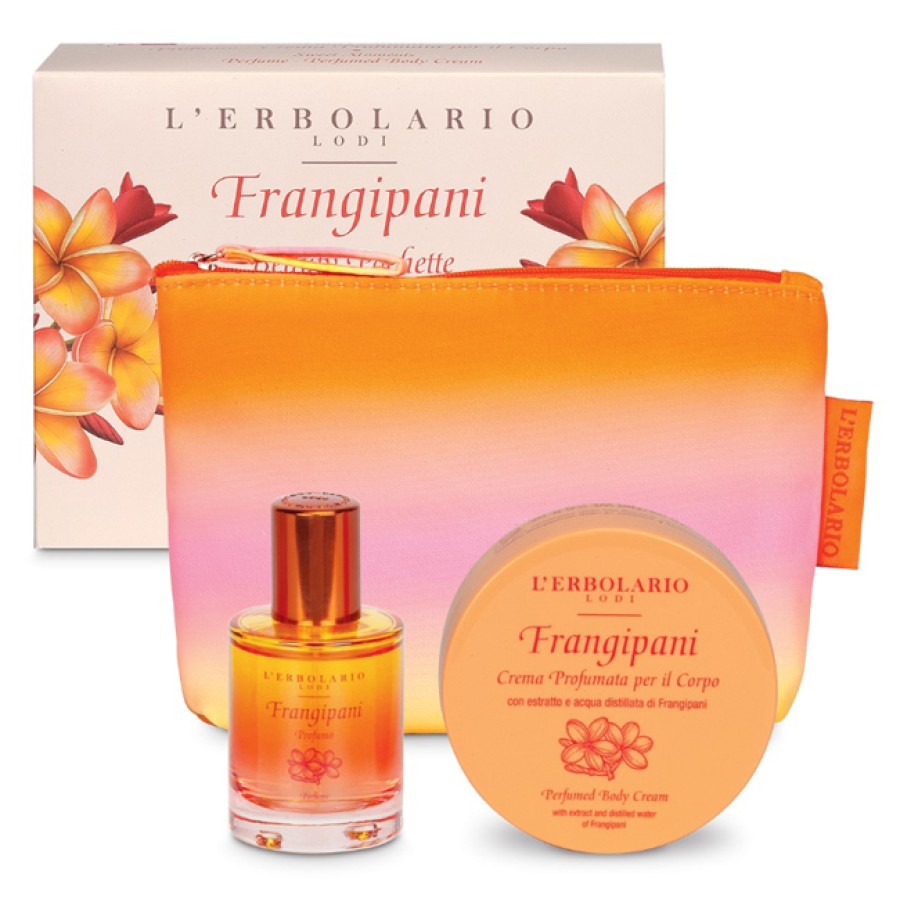 FRANGIPANI BEAUTY POCHETTE DOLCI ATTIMI 1 PROFUMO 30 ML + 1 CREMA PROFUMATA CORPO 75 ML EDIZIONE LIMITATA