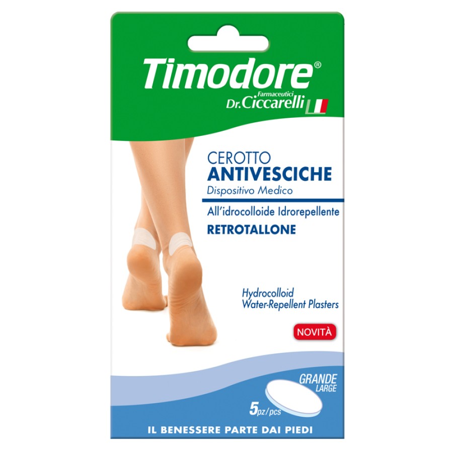 TIMODORE CEROTTO ANTIVESCICHE RETROTALLONE 5 PEZZI