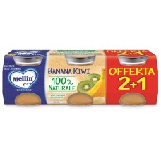 MELLIN OMOGENEIZZATO BANANA KIWI 3 PEZZI DA 100 G