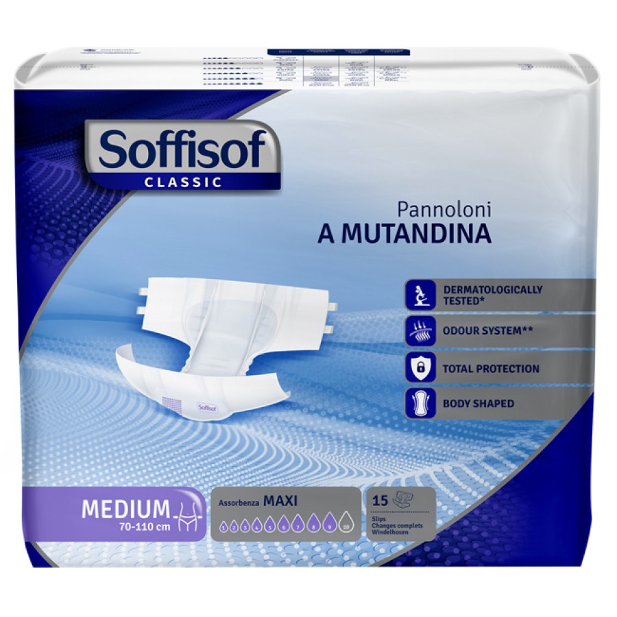 PANNOLINO MUTANDINA SOFFISOF CLASSIC MAXI M 15 PEZZI