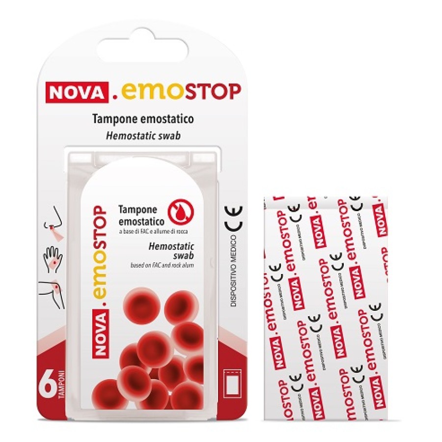 NOVA EMOSTOP TAMPONE EMOSTATICO 6 PEZZI
