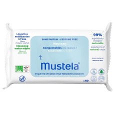 MUSTELA SALVIETTE ACQUA COMPOSTABILI 60 PEZZI