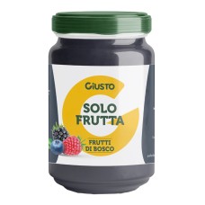 GIUSTO SOLO FRUTTA CONFETTURA FRUTTI DI BOSCO 220 G