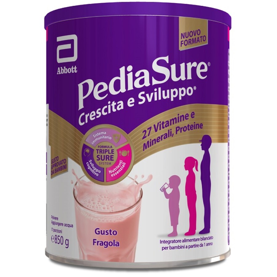 PEDIASURE CRESCITA&SVILUPPO FRAGOLA 850 G