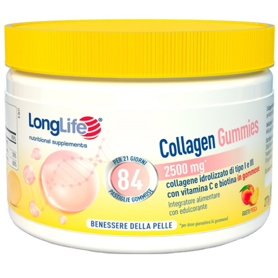 LONGLIFE COLLAGEN GUMMIES 625MG 84 GOMMOSE