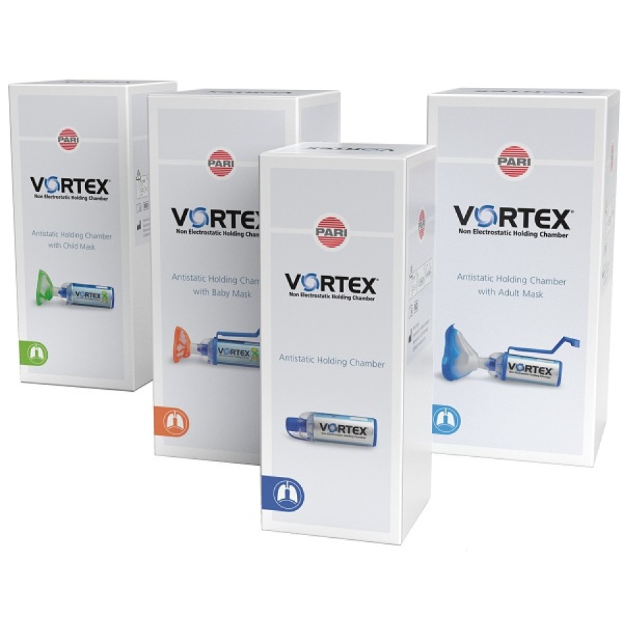 CAMERA DISTANZIATRICE CON MASCHERA PEDIATRICA VORTEX