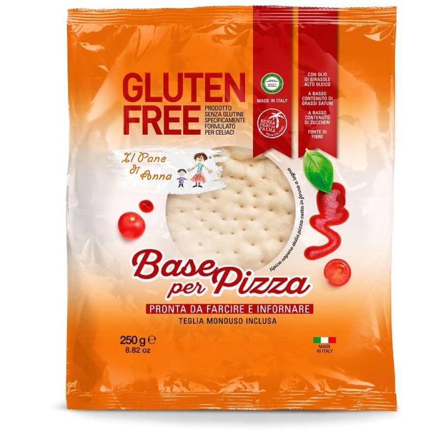 IL PANE DI ANNA BASE PIZZA SENZA GLUTINE SENZA LATTE 250 G