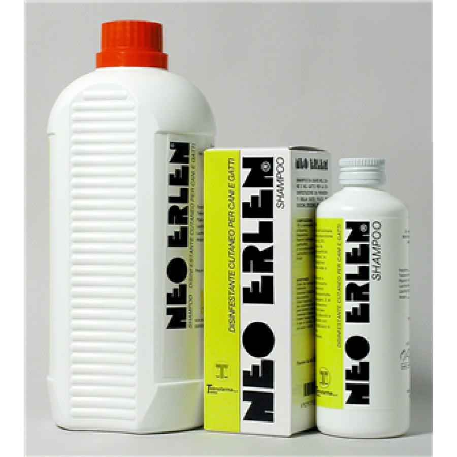 NEO ERLEN SHAMPOO, SHAMPOO ANTIPARASSITARIO PER CANI E GATTI