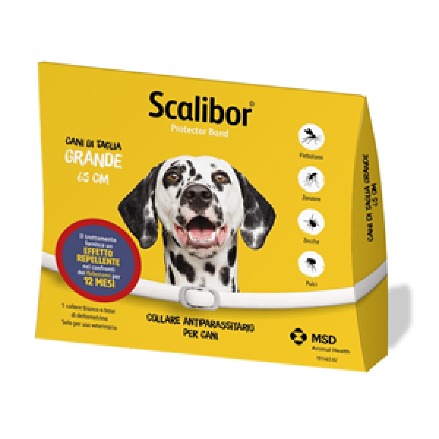 SCALIBOR PROTECTORBAND 65 CM COLLARE ANTIPARASSITARIO PER CANI