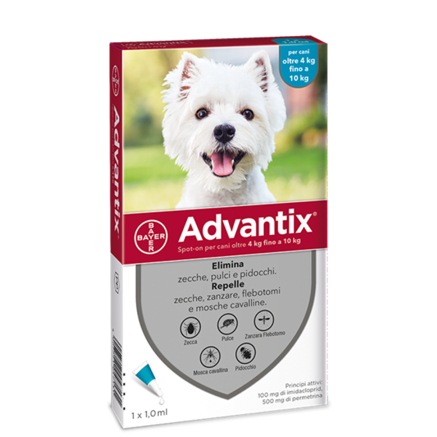 ADVANTIX SPOT-ON PER CANI OLTRE 4 KG FINO A 10 KG ADVANTIX SPOT-ON PER CANI OLTRE 4 KG FINO A 10 KG