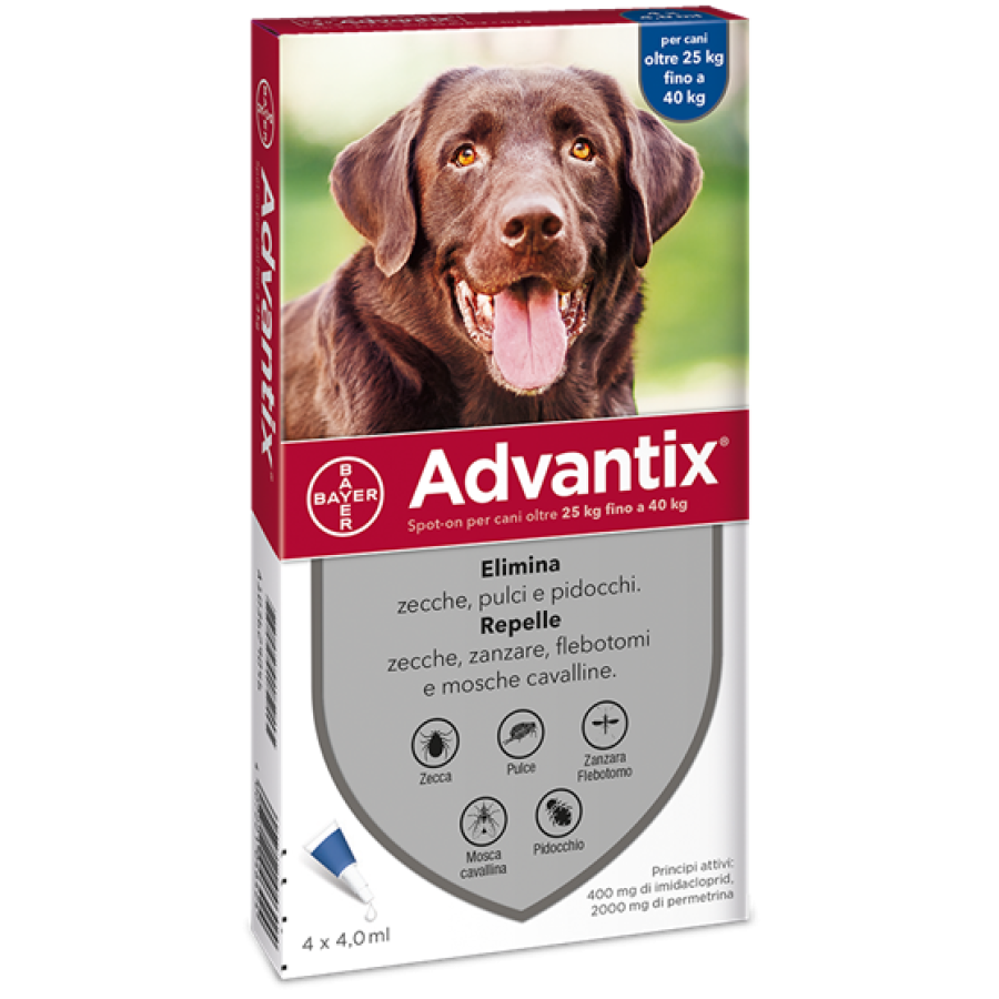 ADVANTIX SPOT-ON PER CANI OLTRE 25 KG FINO A 40 KG ADVANTIX SPOT-ON PER CANI OLTRE 25 KG FINO A 40 KG