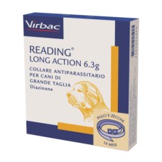 READING LONG ACTION 4.5g collare antiparassitario per cani di piccola e media taglia 6.3g collare antiparassitario per cani di grande taglia